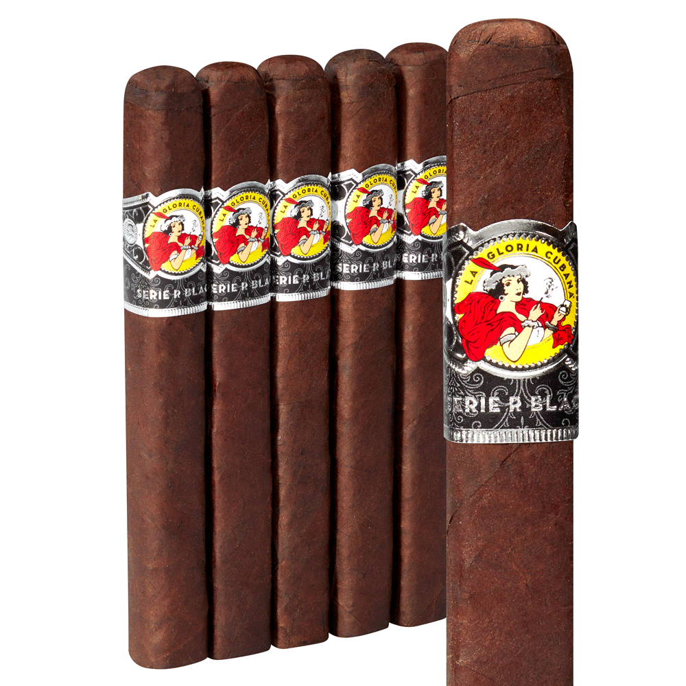 La Gloria Cubana Serie R Black No. 58 | No. 52 (6.5" x 52 BP) | Pack of 5