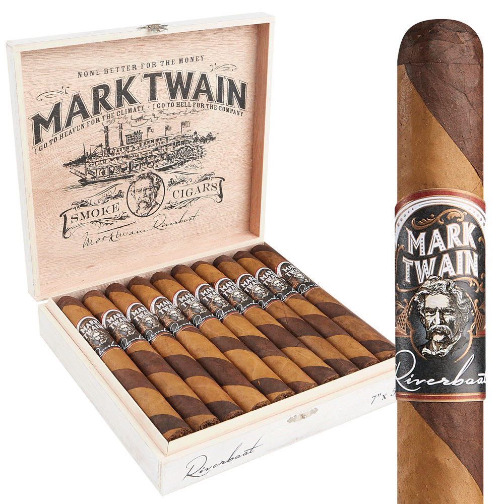 Mark Twain Riverboat | Churchill | Box of 20
            
                
                    
                
                    
                         + Mark Twain Flask Set