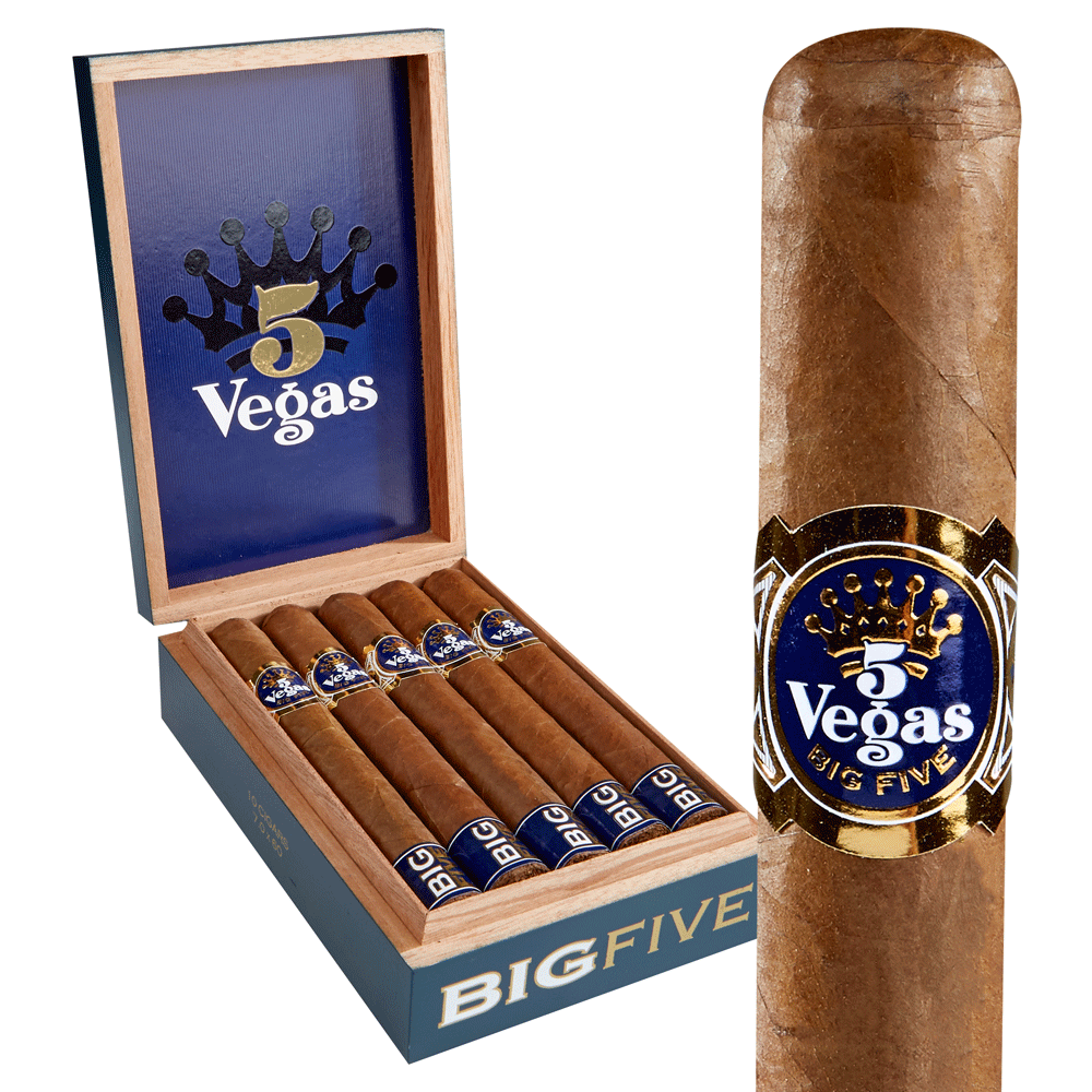 5 Vegas Big Five | Churchill - Natural | Box of 10