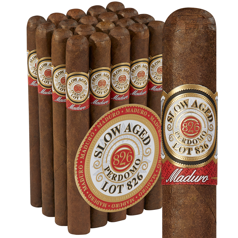 Perdomo Slow-Aged Lot 826 Maduro | Churchill Maduro | Pack of 20