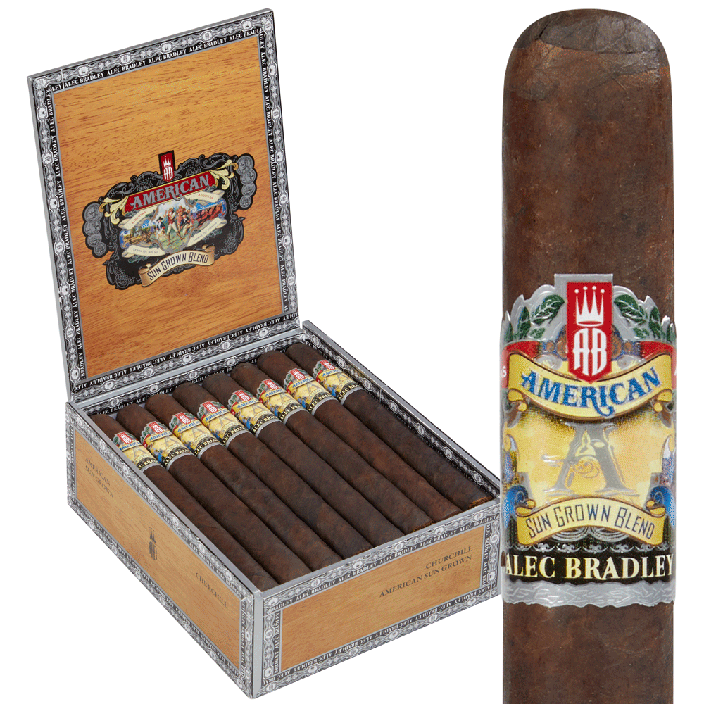 Alec Bradley American Sun Grown | Churchill | Box of 24
            
                
                    
                         + 10 Cigars