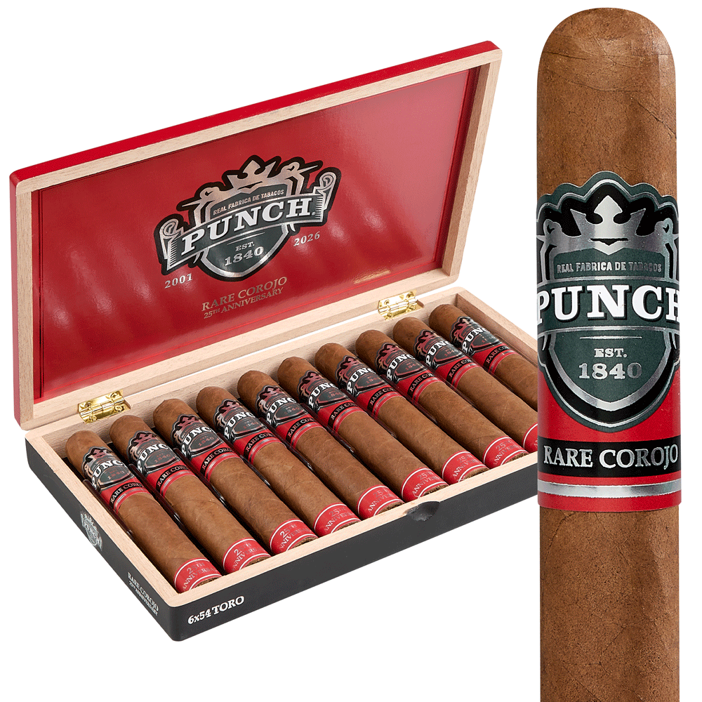 Punch Rare Corojo 25th Anniversary | Toro | Box of 10