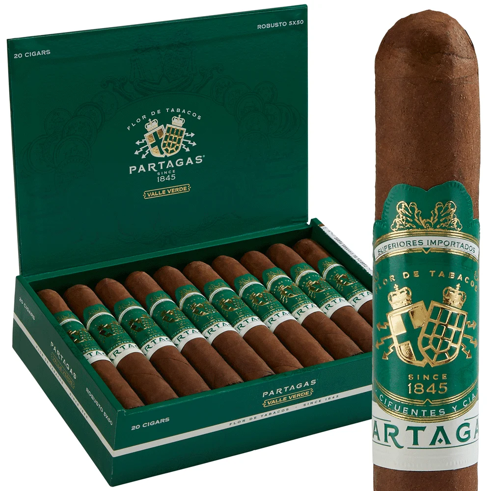 Partagas Valle Verde | Double Corona | Box of 20
            
                
                    
                         + 5 Cigars