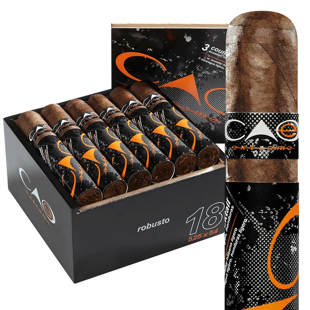 CAO Extreme | Toro | Box of 18
            
                
                    
                         + 8 Cigars