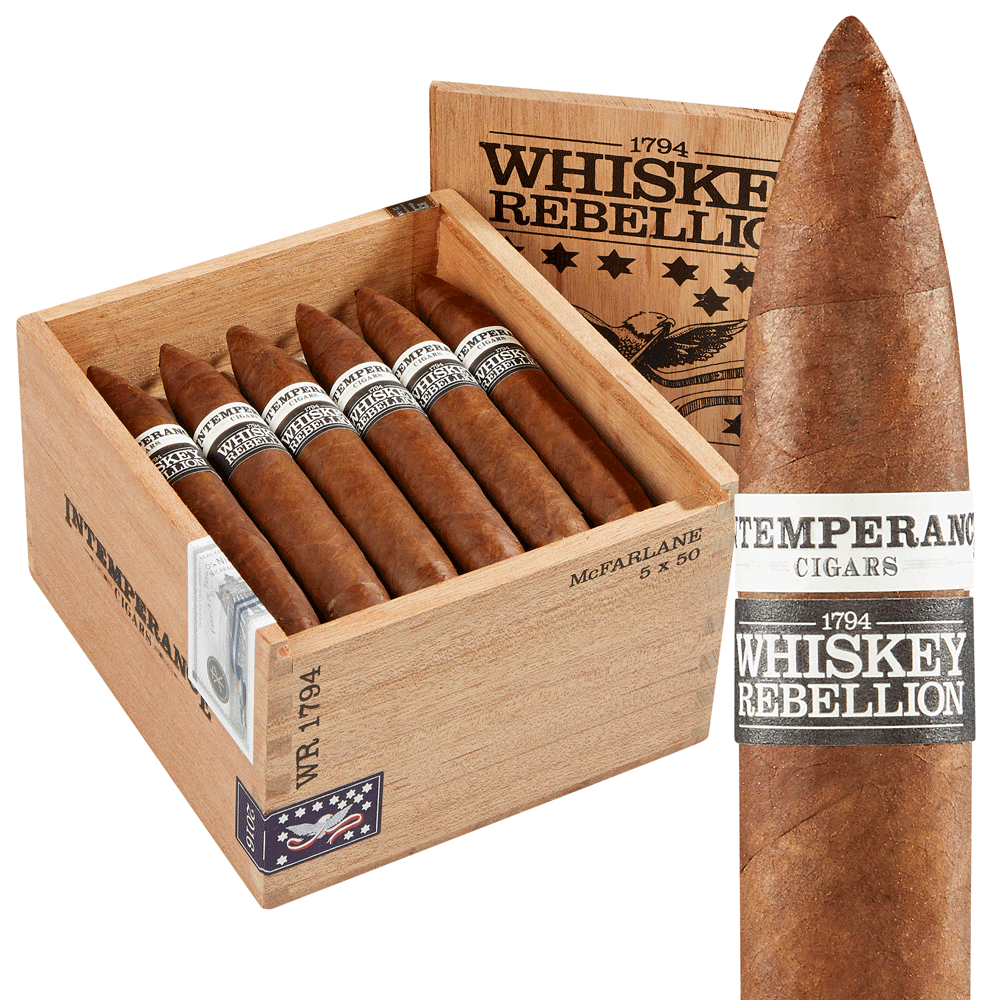 RoMa Craft Intemperance Whiskey Rebellion 1794 Hamilton Petito | McFarlane Short Perfecto | Box of 24