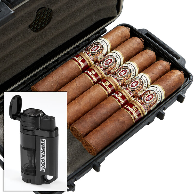 Grab 'n Go Kit: Alec Bradley Lineage + Herf-a-Dor Robusto 5-Cigar Sampler