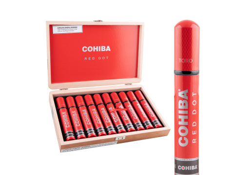 Cohiba Red Dot Toro Tubes - 10 Cigars