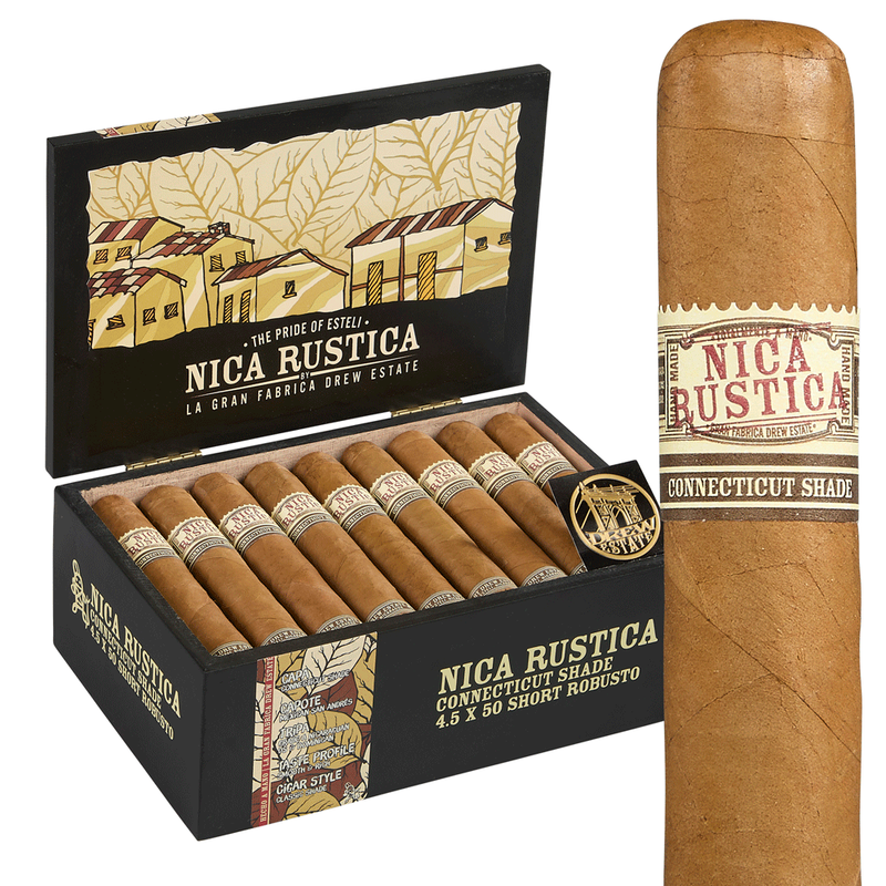Nica Rustica Shade Short Robusto Box of 25