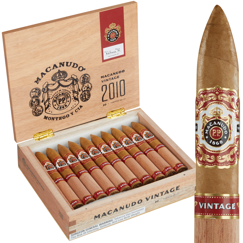 Macanudo Vintage 2010 Torpedo Box of 20