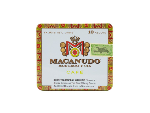 Macanudo Ascot Cafe Cigars - Tin Of 100 - Tin - 10 Total Cigars