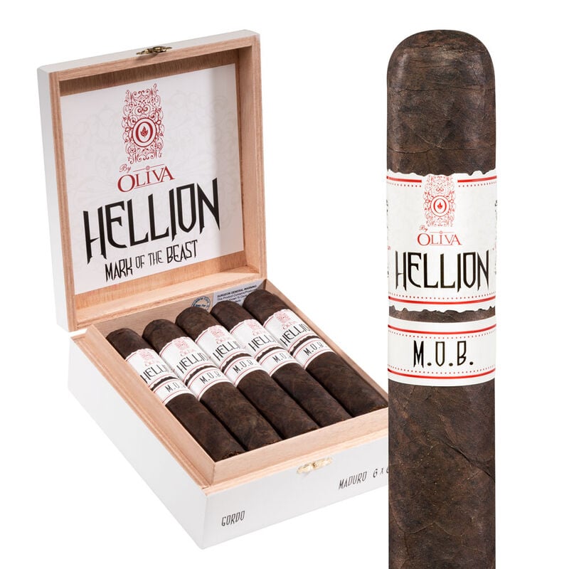 Hellion by Oliva M.O.B. Maduro Box of 10