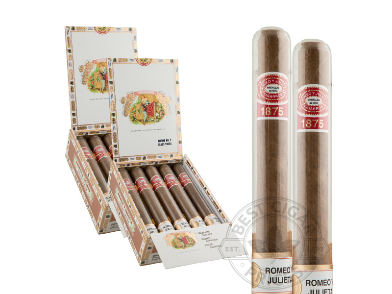 Romeo Y Julieta 1875 Delux #2 Glass Tubes - 20 Cigars