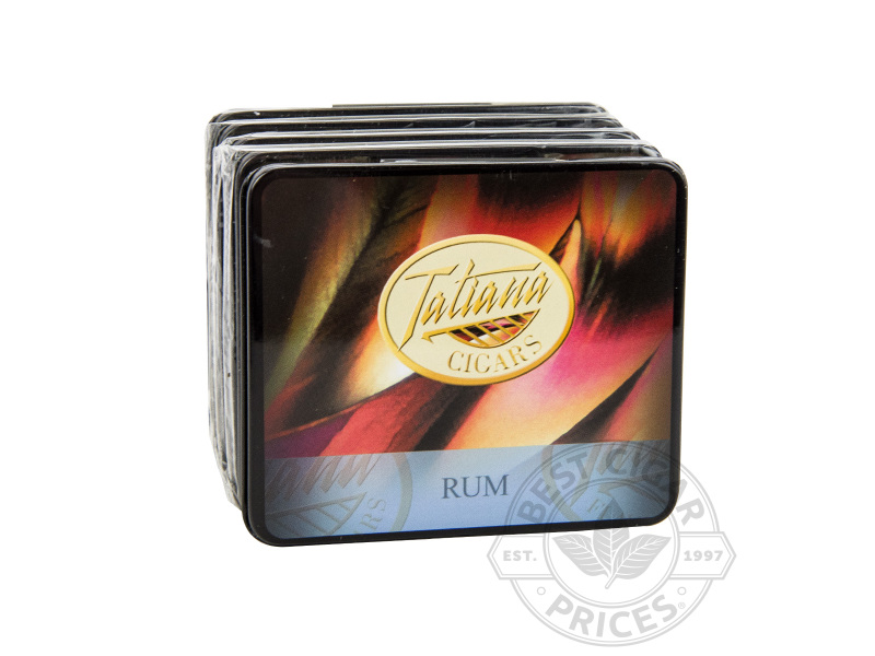 Tatiana Miniature Rum Tins - 50 Cigarillos