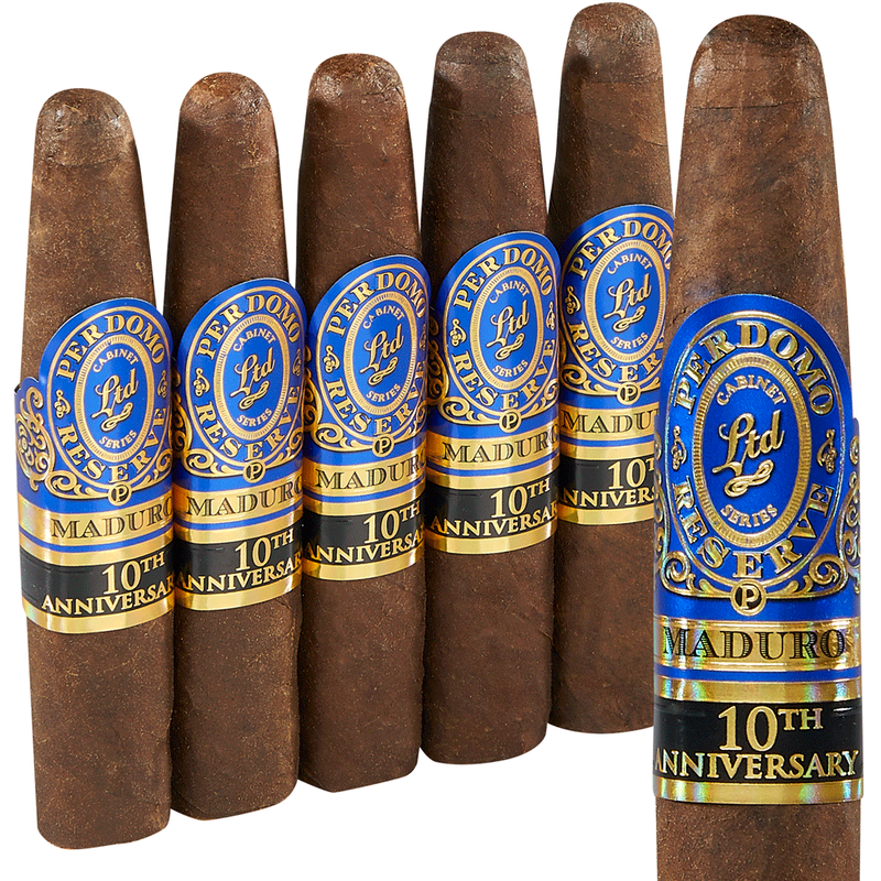 Perdomo Reserve 10th Anniversary Box-Pressed Maduro Pack of 5
