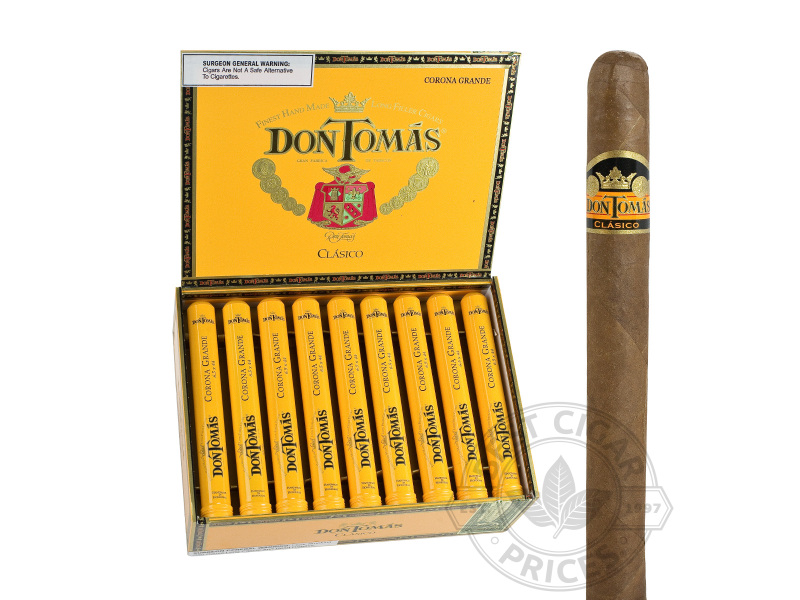 Don Tomas Clasico Corona Grande Tubos - 25 Cigars