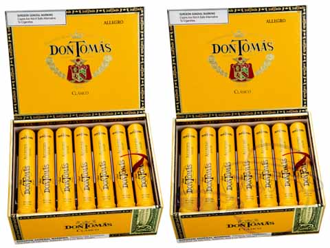 Don Tomas Clasico Allegro Tubos Natural - 40 Cigars