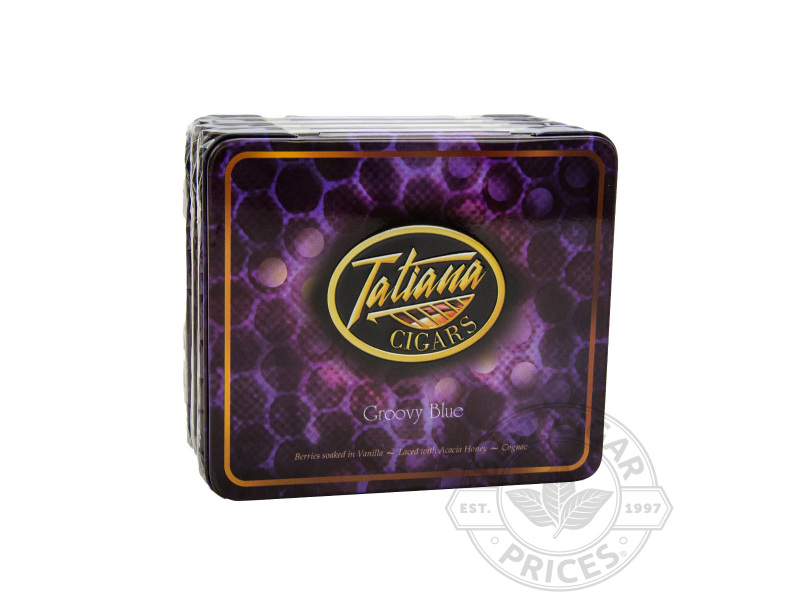 Tatiana Trio Petite Groovy Blue Tins - 50 Cigarillos