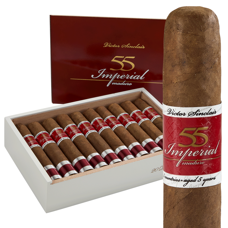 Victor Sinclair Series 55 Imperial Maduro Box of 20