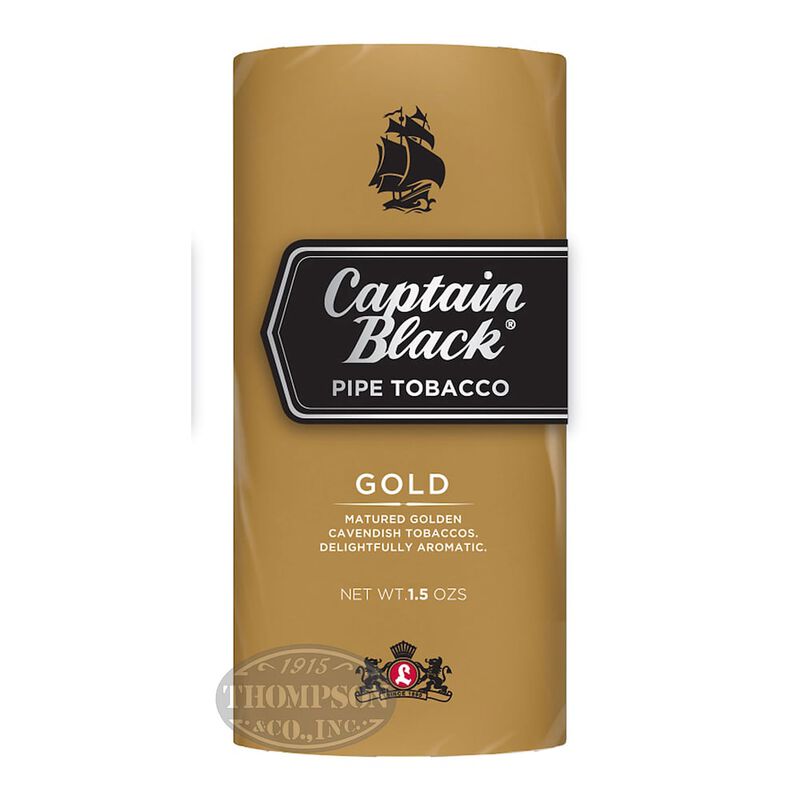Captain Black Gold Pipe Tobacco Pouch 1.5 Ounce Pouch