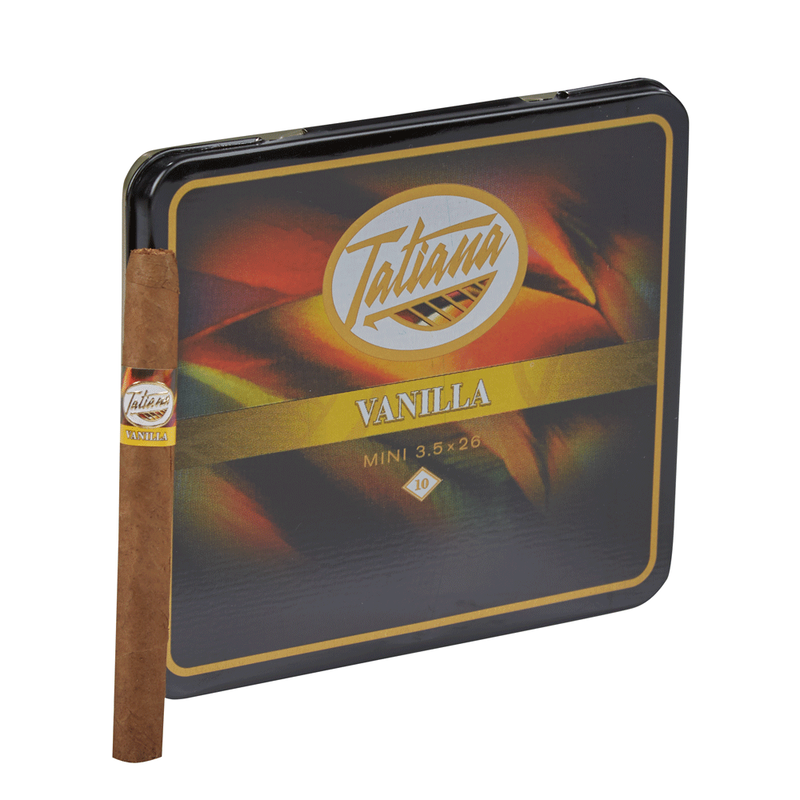 Tatiana Flavored Mini Cigarillos Tins - Vanilla Mini Pack of 10