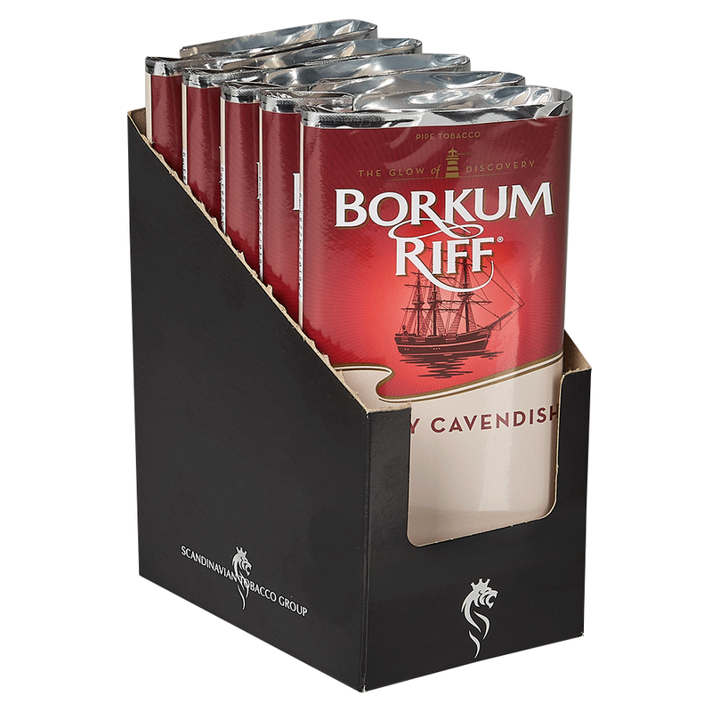 Borkum Riff Cherry Cavendish Pipe Tobacco 5 -1.5 Ounce Pouches (BOAT) - MD ONLY