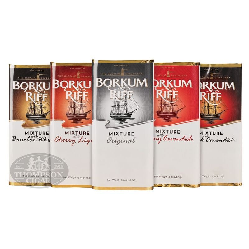 Borkum Riff 5 Pouch Assortment Pipe Tobacco Sampler