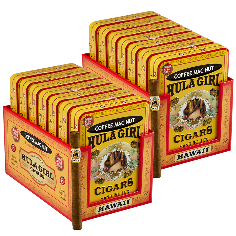 Hula Girl Kona Coffee Mac Nut Pack of 112 (14 Tins/8)