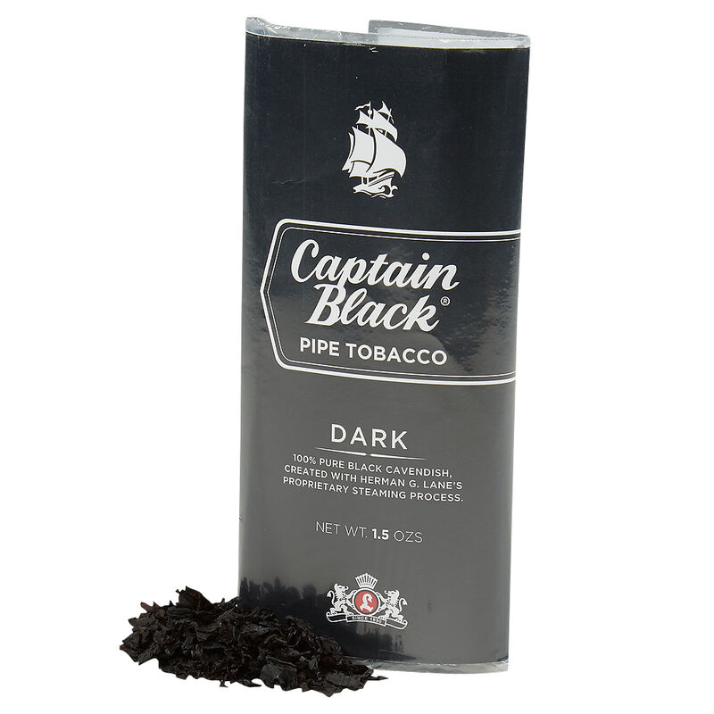 Captain Black Dark Pipe Tobacco Pouch 1.5 Ounce Pouch