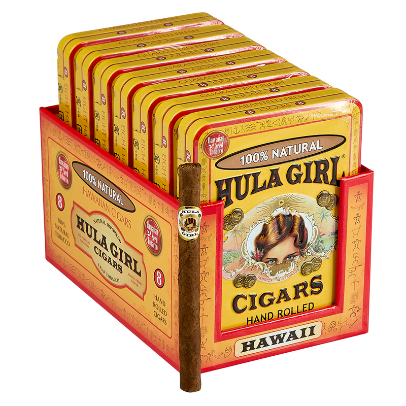 Hula Girl 100% Natural Pack of 56 (7 Tins/8)