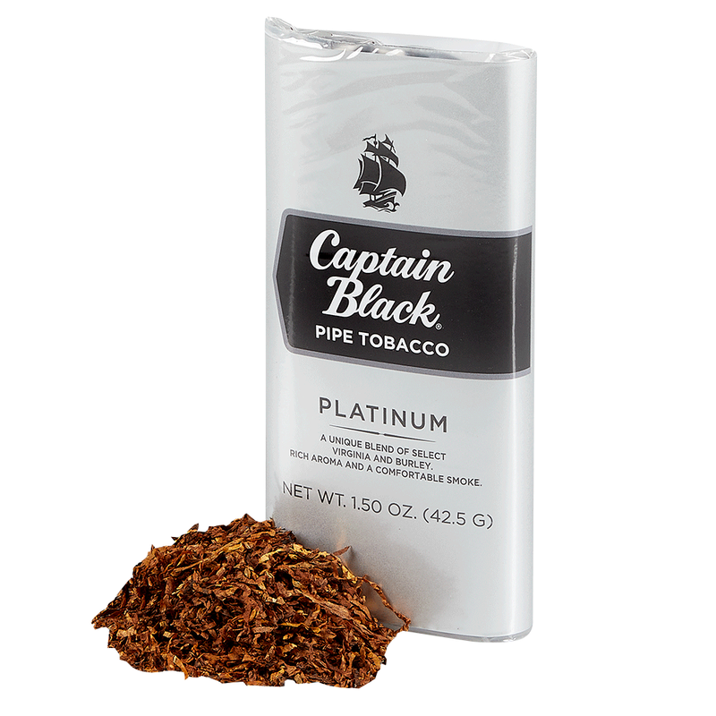 Captain Black Platinum Pipe Tobacco Pouch 1.5 Ounce Pouch