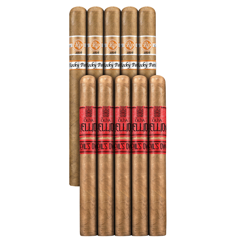Double Down Connecticut Churchill Rocky Patel vs Oliva 10-Cigar Sampler