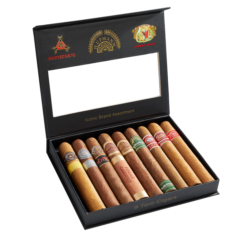 Iconic Montecristo, Romeo y Julieta, And H Upmann 9 Cigar Sampler Toro 9-Cigar Sampler
