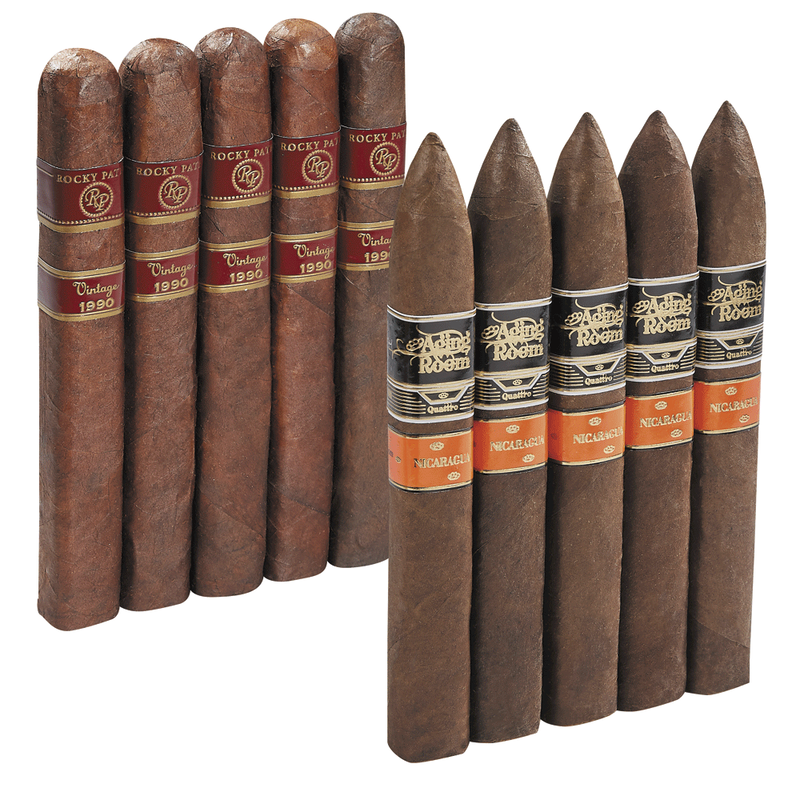 Double Down Churchill Rocky Patel vs Aging Room 10-Cigar Sampler