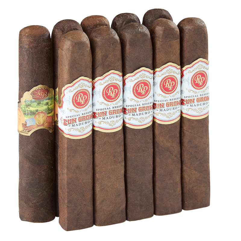 Double Down 90+ Rated Sun Grown Robusto Rocky Patel vs Oliva 10-Cigar Sampler
