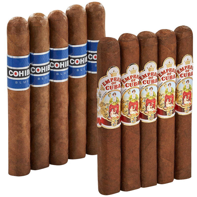Double Down Medium Cohiba vs AJ Fernandez Robusto 10-Cigar Sampler