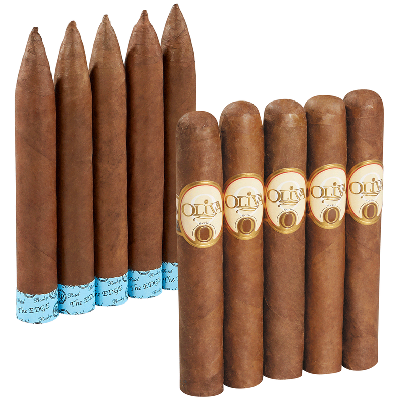 Double Down 94-Rated Habano Rocky Patel vs Oliva Torpedo 10-Cigar Sampler