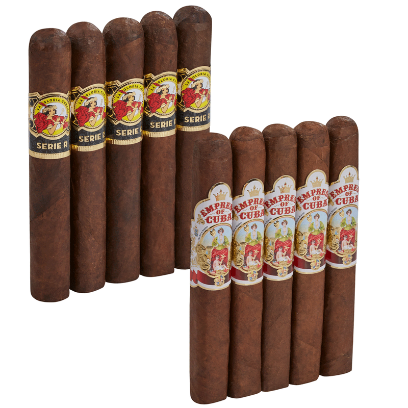 Double Down Smooth To Medium AJ Fernandez vs La Gloria Robusto 10-Cigar Sampler