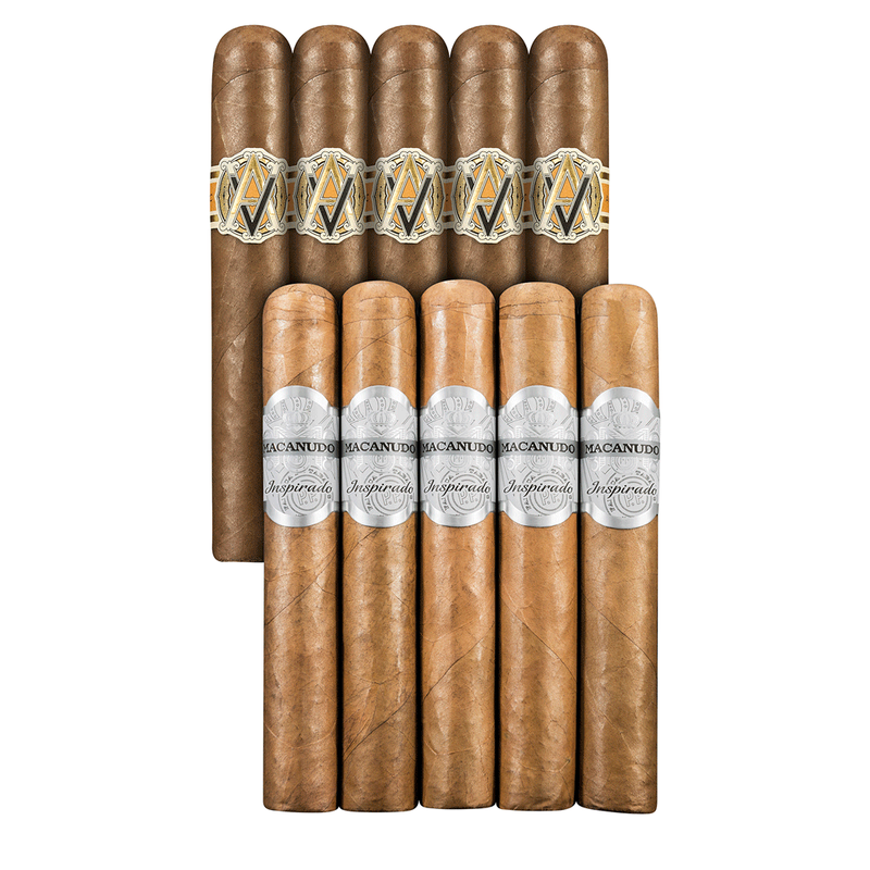 Double Down Connecticut Robusto Macanudo vs Avo 10-Cigar Sampler