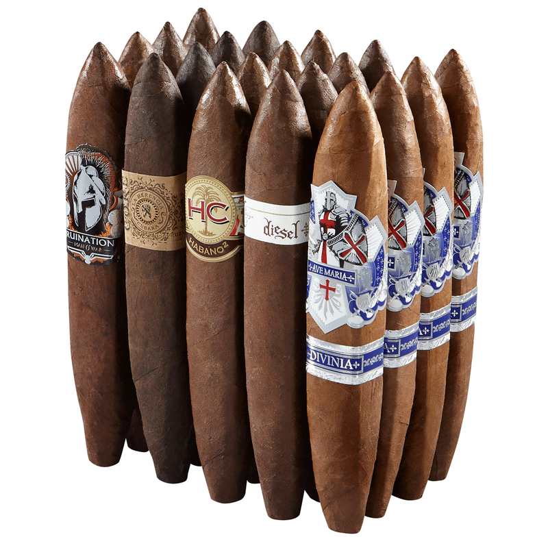 AJ's Box-Pressed Perfecto Mega-Selection 20-Cigar Sampler