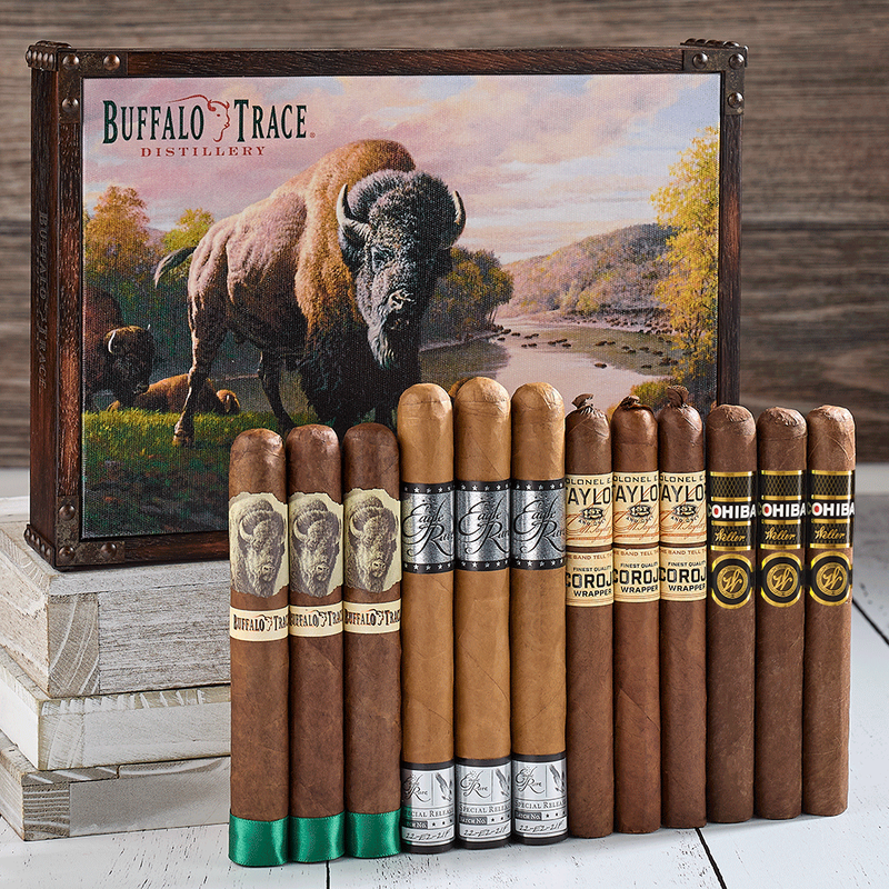 BUFFALO TRACE Distillery Gift Set Toro 12-Cigar Sampler