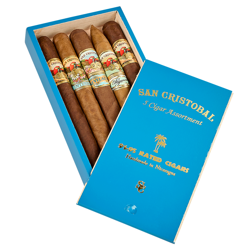 San Cristobal 5-Cigar Assortment (91-95 Top Rated) Churchill 5-Cigar Sampler