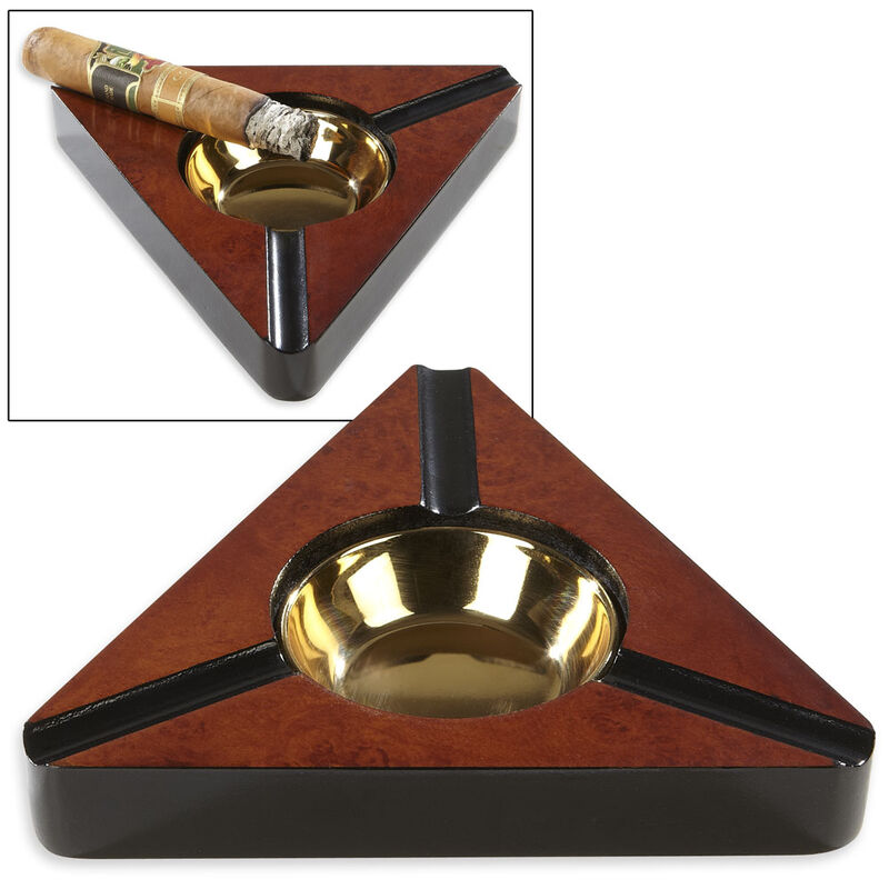 Biarritz 3-Finger Cigar Ashtray Wood