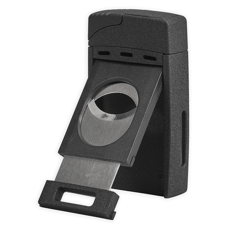 Vertigo Sickle Double Torch Lighter Black Crackle