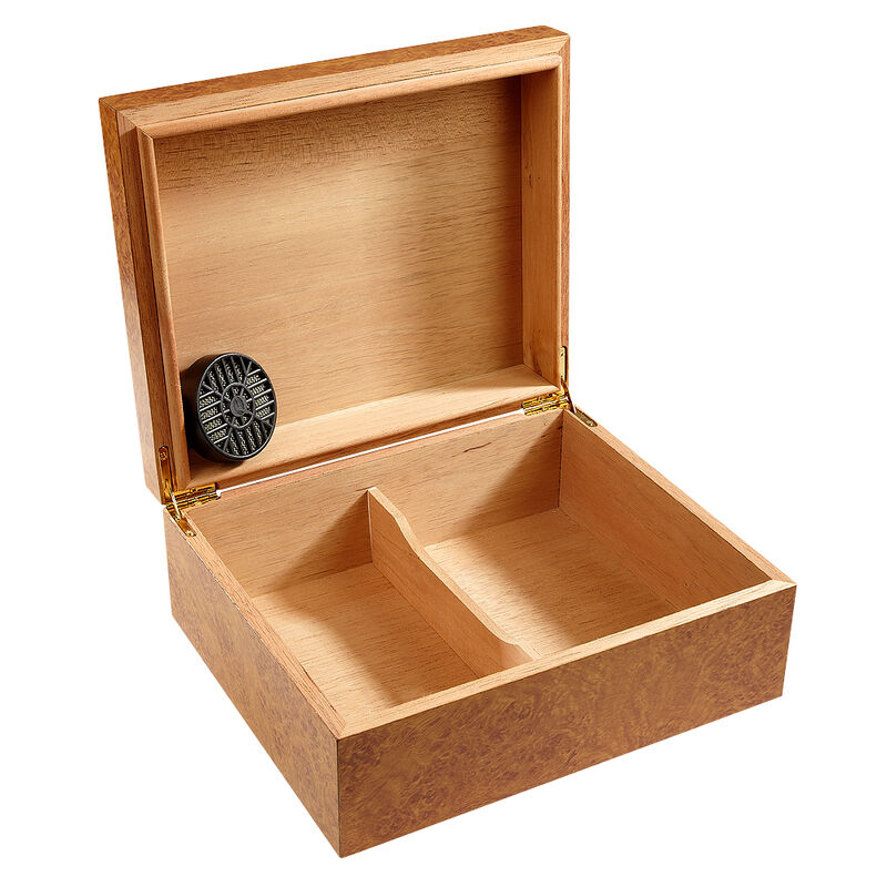 Maestro Burl Humidor 50 Cigar Capacity