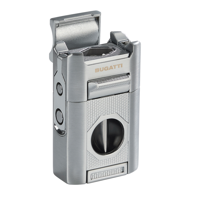 Bugatti T5 Quattro Torch Flame Lighter Gun Metal