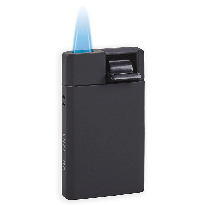Vertigo Carrera Flat Flame Lighter Black
