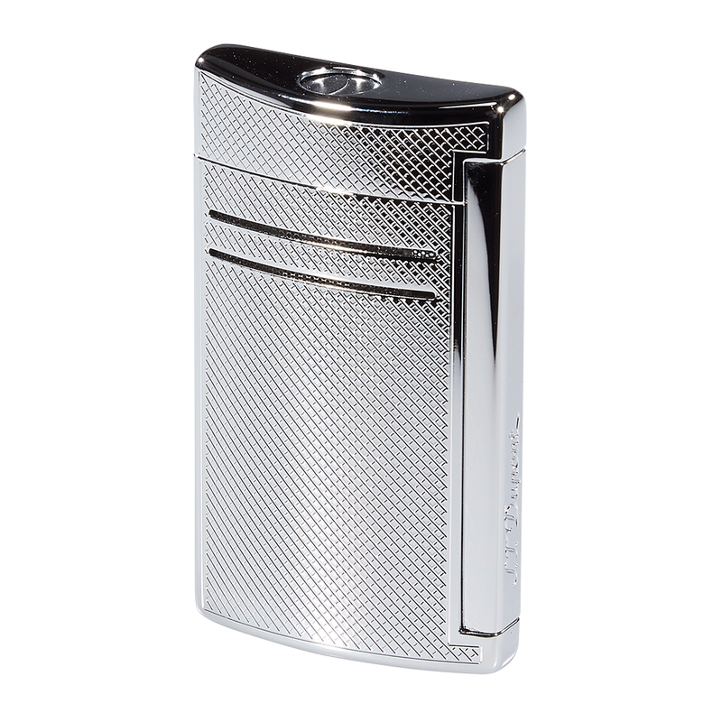 St Dupont Maxi Jet Lighter Chrome Grid
