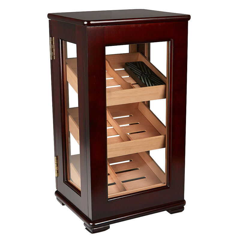 Desktop Vertical Display Humidor 75 Cigar Capacity