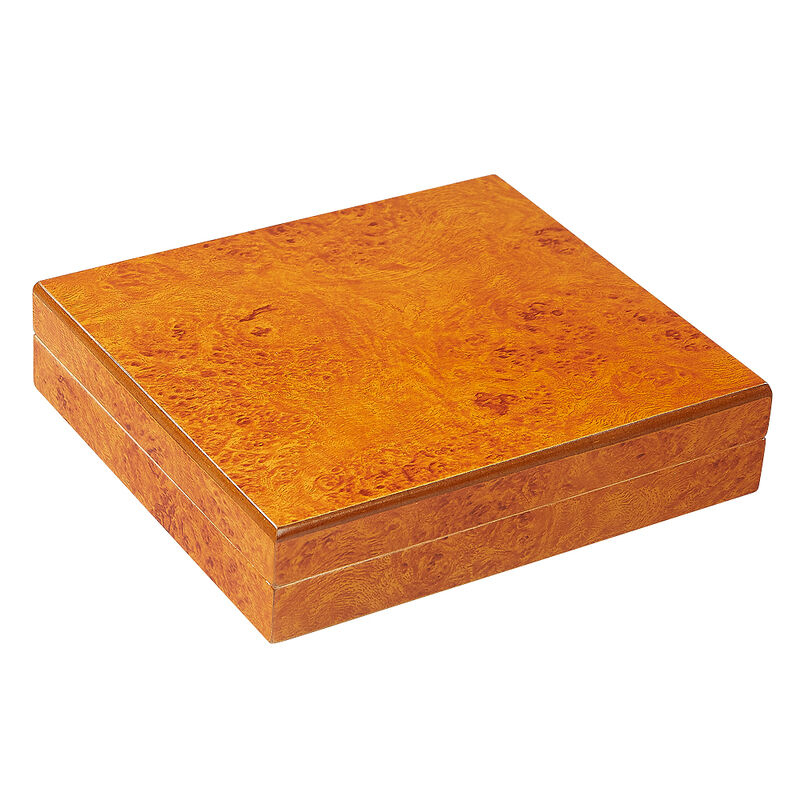 Executive Burl Travel Humidor 15 Cigar Capacity