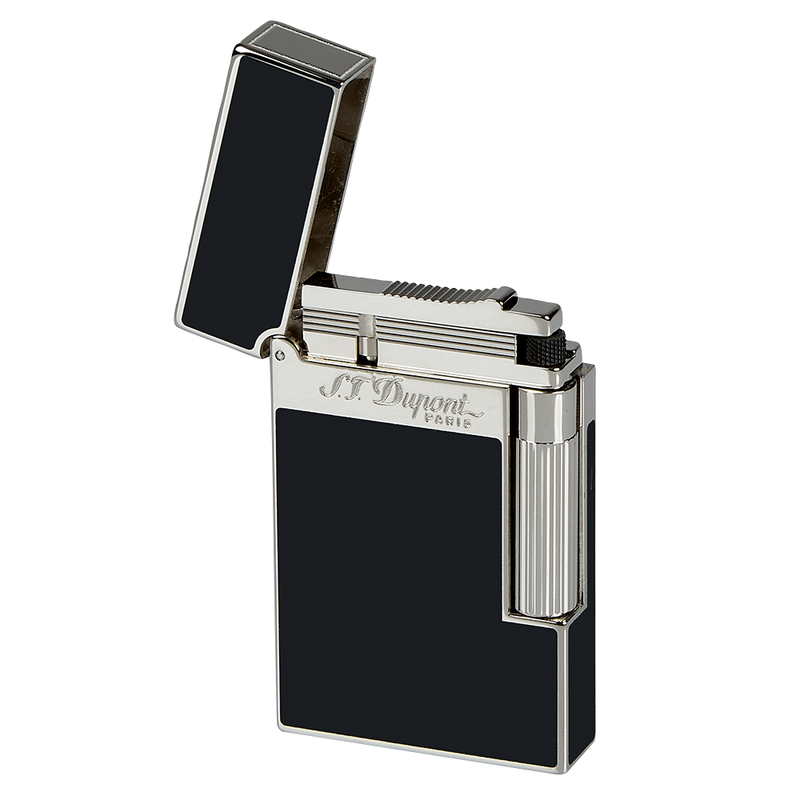 S.T. Dupont Ligne 2 Lighter Black Laquer/Palladium